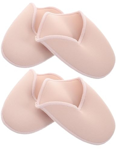 GLEAVI Zehenschutz Gelkappen Zehenpolster für Ballettschuhe Elastisch Hautfarben Vorfußpolster Wiederverwendbar Fußschutz für Damen und Mädchen