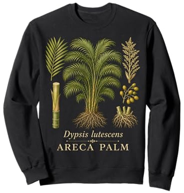 Areca Palm Botanical Plant Vintage Style Sweatshirt