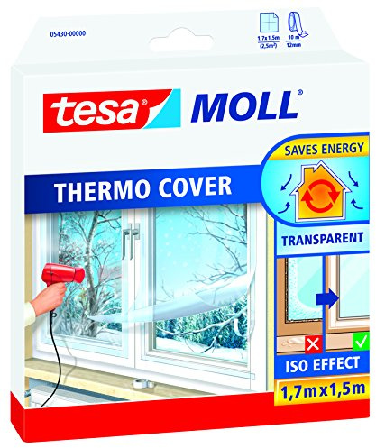 tesamoll® Thermo Cover Fensterisolierfolie (1,7 m x 1,5 m / 2er Pack)