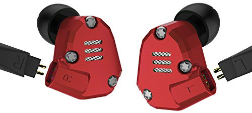 Nyaste KZ ZS6 2DD+2BA Hybrid In Ear Hörlurar HIFI DJ-skärm kör sport hörlurar öronpropp headset öronsnäcka KZ ZS5 Pro (röd)