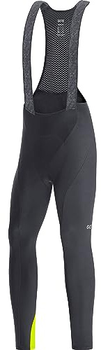 GOREWEAR C3 Culote Térmico con Tirantes y Badana para Hombre, Culote Cálido para Tiempo Frío, Corte Ceñido