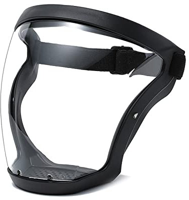 Anti-Fog Protective Full Face Shield-Super HD Reusable Face Protective Cover Adjustable Universal TOKLYUIE