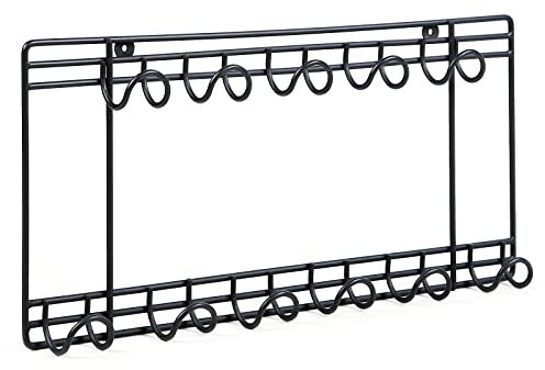 Unibos 2 Tier Garden Tool Rack Tool Hanger Tool Holder Organiser - Wall Mounted Storage Organizer Tool Wall Holders for Tools Brush Holder & Garage Hooks Organizers and Storage