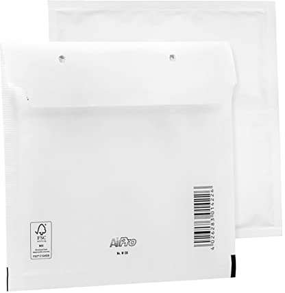 Bantex Set di 100 buste imbottite imbottite per spedizioni CD (175 x 200 mm), colore bianco, buste imbottite, buste con chiusura autoadesiva