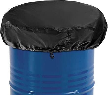 delr Couvercle de tonneau de 55 gallons | Barrière étanche à la poussière pour seau de 55 gallons - Alimentation de collecteur de pluie pour tonneaux industriels et citernes de pluie, design toute