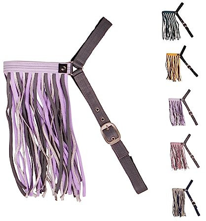 netproshop Fliegenfransen Größe Pony Fliegenschutz Tragbar ohne Halfter Farbauswahl, Groesse:Pony, Farbe:Lavender