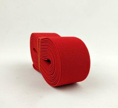 KUCOON Banda elástica Gruesa, Ropa Interior, Falda, cinturón elástico Fino, decoración de Coche, Sarga de Color Plano, Banda de Goma de 4CM de Ancho