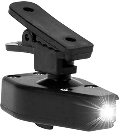 DMAIS Occhiali da lettura a clip, luce da lettura per occhiali da 3,6 cm, luce da lettura regolabile, lampada notturna a LED per occhiali di sicurezza da campeggio, lampada da notte per occhiali da