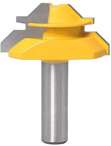 RTKYYZ Nut- und Feder-Fräser-Bit-Werkzeug-Set ½ Zoll Schaft mit 45° Gehrungs-Bit ½ Zoll 12 mm Schaft – massiver Stahl, Holzbearbeitungswerkzeuge (Size : 2pcs 12mm shank)