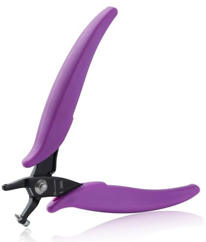 SPEEDWOX Metal Hole Punch Pliers 1.5mm Round for Sheet Metal, Short Jaw Single Puncher, Jewelry Making Tool, Earring Craft Beading Hobby Precision Pliers