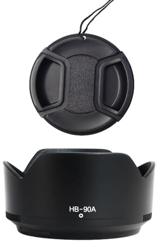 Paraluce HB-90A e copriobiettivo da 62 mm compatibile con fotocamera Nikon | Obiettivo Z DX 50-250 mm f/4.5-6.3 VR, obiettivo Z 50 mm f/1.8 S (confezione da 1+1)