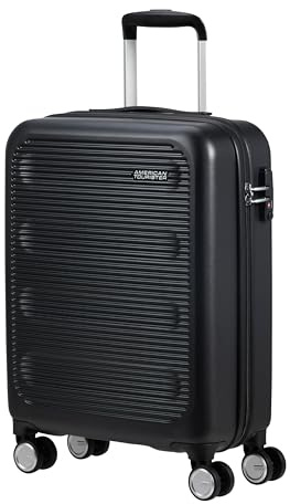 American Tourister Astrobeam - Spinner S, Handgepäck, 55 cm, 36 L, Schwarz (Storm Black)
