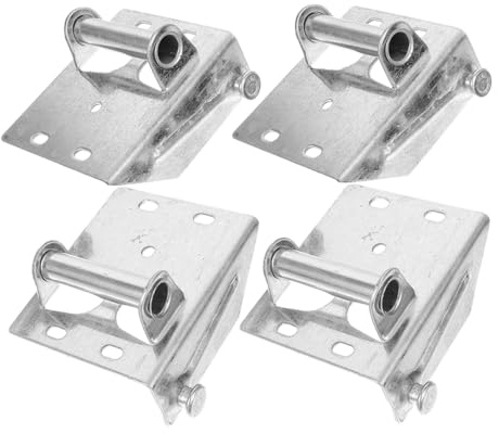 IWOWHERO 2 Pares Bisagras Para Puertas De Garaje De Soportes De Repuesto Sección Inferior De Hierro Para Puerta Residencial Accesorios De De Garaje