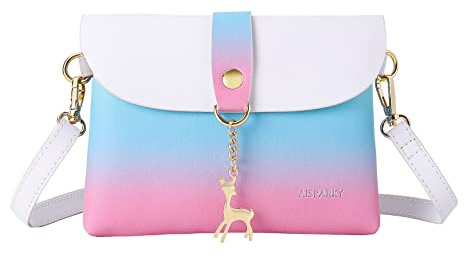 AISPARKY Small Crossbody Bags for Teens Girls Cute Lovely Kids Handbags Shoulder Bags Purse Gifts for Little Girls (Multiple Colors)