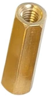 RKODRSMG 1/5/10/20 Stück M5 M6 Länge 8–60 mm Messing Abstandshalter Motherboard PCB Hohlsäule Bolzen Abstandshalter Abstandhalter Abstand Sechskantschraube Schraube Kupfermutter Säule(45mm (1Pcs),M5)