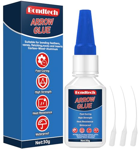 Super Glue 30 g, Superglue All Purpose, Strong Glue with Anti-clog Cap, Clear Superglue for Plastic, Glass, Ceramic, Metal, Wood, DIY, Precise Repair (Clear, Arrow Glue)