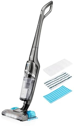 ETA Fortelo Aspirador de mano e inalámbrica 3 en 1 36 V León, Boquilla de limpieza Click & Clean, 2 niveles de succión, filtro HEPA, LED, 150 ml, limpieza y succión en un solo paso