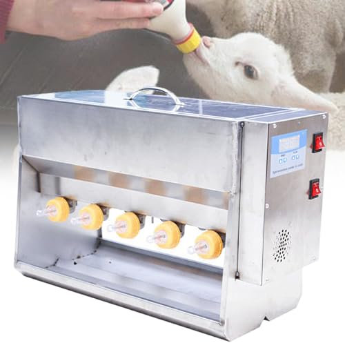 XCSCUK Piglet Feeding Station, 15/20 Liter Constant Temperature Piglet Feeding Tool, with Sound Source Control Switch, Suitable for Farms (10Nipples)