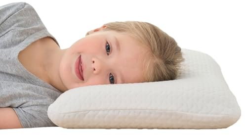 SIKAINI Barnhuvudkudde – ergonomisk kudde för barnrum med minnesskum – perfekt som barnkudde för vilsam sömn