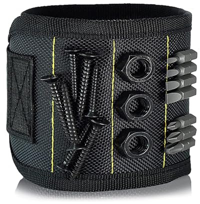 Bestvisse Magnetisches Armband mit starken Magneten hält Schrauben, Bohrer, Handgelenkstütze, Gadget, Elektriker, Werkzeughalter, Gürtel