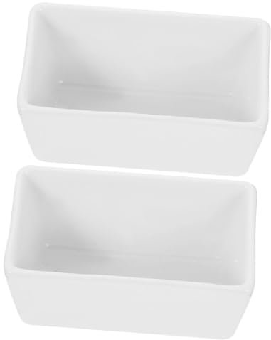 Générique Sucrier Rectangulaire Polyvalent En Porcelaine Blanche Pour Bol De Rangement Pour Café Et Thé