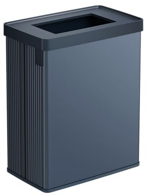 Curver Keter Verto - Cubo de basura de reciclaje con doble compartimento, diseño elegante, reciclable, ideal para baño, salón u oficina, capacidad 54 litros, azul perla