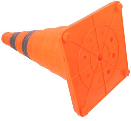 SOLUSTRE Faltbarer Verkehrsleitkegel 45 Cm Pp Reflektierendes Design Für Das Parktraining