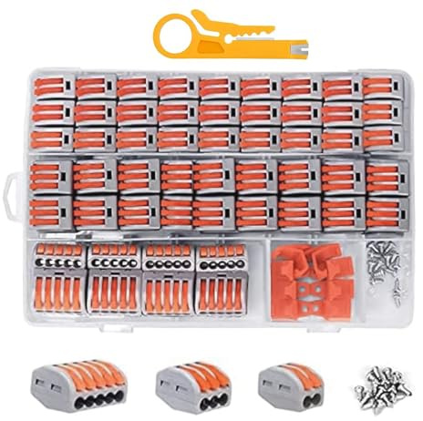 Limtula Connettore Elettrico Multiplo Blocchi Blocchi Cablaggio Efficiente Soluzione Cablaggio Facile da Usare Set Connettori da Dadi per L'illuminazione E Costruzione