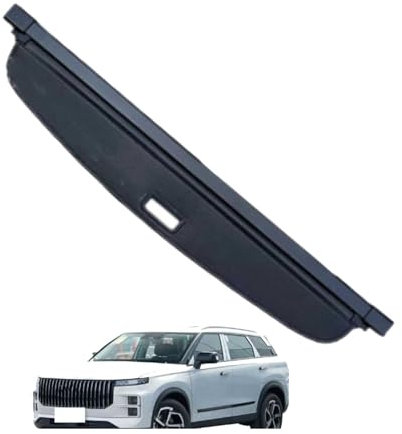 WBWBB Auto Einziehbarer Laderaumabdeckung Kofferraum für Chery Exploration 06, Auto Einziehbare Hintere Kofferraum Hutablage Cargo Cover,Canvas Material