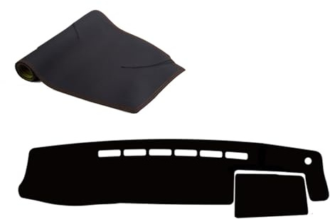 Cubierta para Salpicadero de Coche para Toyota HiAce 200 Series 2011-2018 narrow version with sensor hole Alfombrilla Antideslizanteaislamiento Térmico E Impermeabilización(Black+brown)