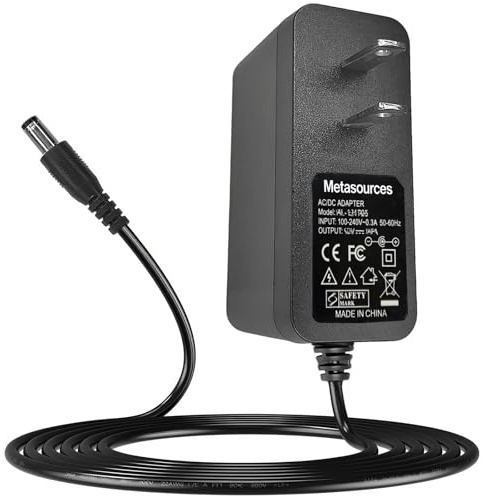 Metasources 12V AC/DC Adapter Compatible with Studebaker SB2145 SB2145B SB2145S SB2145R SB2145RG SB2145TE 80's Retro Street Boombox Bluetooth CD Player Power Supply