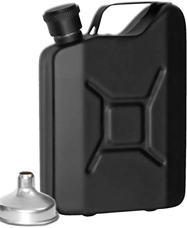 Outdoor Saxx® - Flacon en acier inoxydable Bidon d'essence 150 ml - Noir