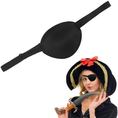 SUPVOX Masque Pour Les Yeux Paresseux Enfant Cache-Œil Pirate En Tissu Doux 7.5X6.1Cm Accessoire Déguisement Halloween Fête