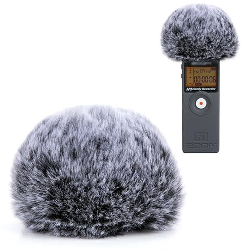 YOUSHARES Zoom H1 Recorder Fell-Windschutz Pop Filter - Draussen Mikrofon Fell Windschutz Pop-Schutz für Zoom H1 Handlicher Tragbarer Rekorder