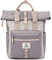 SEVENTEEN LONDON – Mochila 'Canary Wharf' moderna y elegante en gris y crema en un estilo enrollable y plegable - perfecta para una computadora portátil de hasta 15