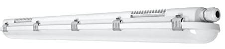 LEDVANCE Feuchtraumleuchte LED: für Decke/Wand, DAMP PROOF VALUE, 40 W, 220…240 V, Ausstrahlungswinkel: 115, Cool White, 4000 K, Gehäusematerial: Polycarbonat (PC), IP65, 1-er-Pack