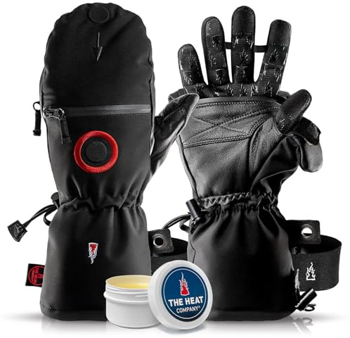 The Heat Company - Heat 3 Smart Pro - Qualité Premium - Gants et Mitaines en Un - Manipuler Tout en restant au Chaud - Gants Photo n°1, Outdoor, Ski, Taille 7, pour Femmes & Hommes