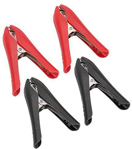 4 Pz Clip Elettrica Isolato Morsetto di Prova di Potenza Morsetto di Prova Clip Elettrico Mini Morsetto di Prova Pinze per Circuito Elettrico di Prova 100A