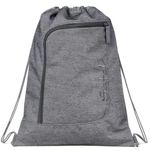 Satch Sportbeutel Turnbeutel für Mädchen und Jungen mit Reißverschlussfach, 12 Liter, Rucksack fixierbar