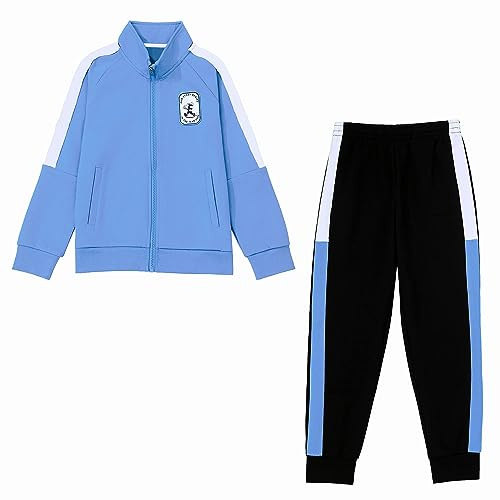 Tancefair Filles Garçon Survêtements - 2 pièces Unisexe Survêtement Ensemble Veste et Pantalon Tenue de jogging Haut Bas Ensemble de Top Bottoms Jogging Costume Âge 4-15 Ans