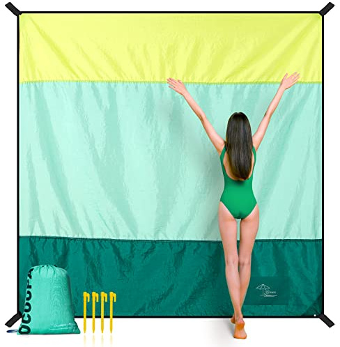 OCOOPA Couverture de Plage 300 x 280cm Extra Grande, imperméable, Anti Sable, Couverture de Pique-Nique, pour Le Voyage, Le Camping, Les Vacances, etc.