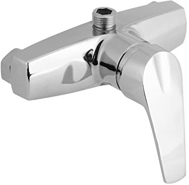 MISCELATORE VASCA DA BAGNO MONOCOMANDO PARETE - RUBINETTO LEGA ZINCO CON VALVOLA DOCcia - ACCESSORIO BAGNO CROMATO PER INSTALLAZIONE A PARETE CON FINITURA ANTIRUGGINE