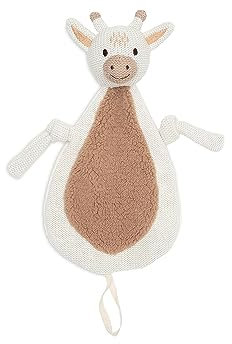 Jollein 031-594-67076 Schmusetuch Kuscheltuch Schnullertuch Giraffe weiß/beige (29x20 cm)