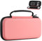 MoKo Switch Tasche für Nintendo Switch/Switch OLED, Switch Case Tragetasche Schutz Hartschale Aufbewahrungstasche, Nintendo Switch Zubehör Hülle, Koralle