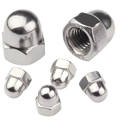 SYDARSYN M14 Ecrou Borgne Inox Ecrous Borgne Hexagonal en Acier Inoxydable pour Vis/Boulons Ecrous Capuchons M14 (3 Pièces)