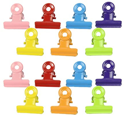 MAGICLULU 20stücke Kleine Bunte Metallklammern Mit Stabilem Halt Lackierte Büroklammern Für Schule Büro Und Zuhause Vielseitige Farbige Papierklemmen Mit Aufhängeloch