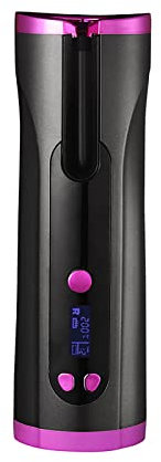 QITHRAN Cordless Automatic Hair Curler Rechargeable LCD Auto Curling Iron for Hair Styling