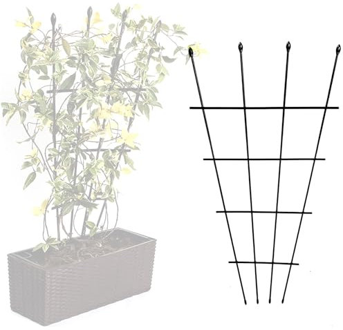 LTSRLL Kleines Gartenspalier Für Weinreben, Blumen Und Gemüse, Kletterhilfe Für Pflanzen Aus Edelstahl Rankhilfe Für Den Innen- Und Außenbereich, Wetterfester Kletterpflanzenrahmen(90cm)