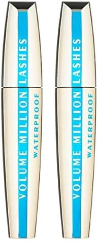 LOréal Paris Volume Millon Lashes Máscara Waterproof Volumen Extremo (Packung mit 2)