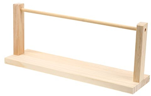 STOBOK Bandaufbewahrungsregal Einlagig Drehbar für Bastelbänder Geschenkbänder Blumenladen und Bastelraum Organizer für Handarbeitsmaterial Geschenk zu Weihnachten und Geburtstag